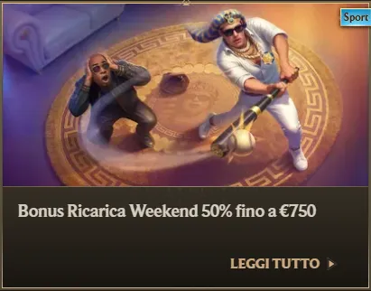 Bonus ricarica weekend 50pct fino a eur750